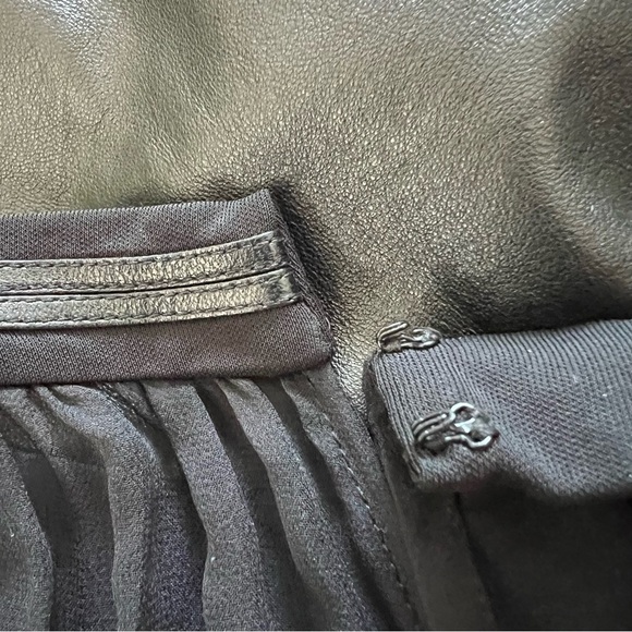 RAMY Brook Halter Neck Leather / Silk / Rayon Dress - Picture 12 of 14